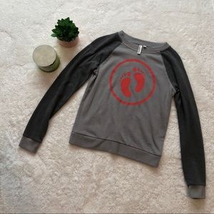 Hang Ten | Pullover Sweater with Footprint Logo